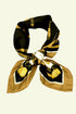Luxury Gold Chain Digital Print Silk Scarf for Women