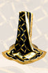 Luxury Gold Chain Digital Print Silk Scarf for Women