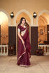 Discover the Beauty of Wine Sarees