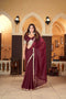 Discover the Beauty of Wine Sarees