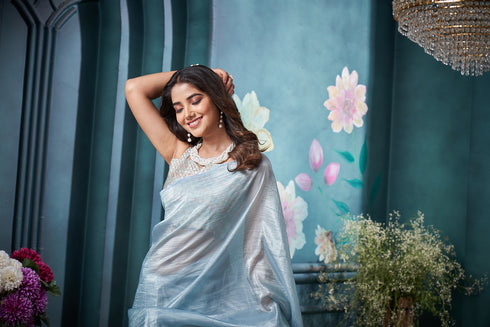 Sky Blue designer Blouse