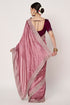 Dusty Pink Vichitra Silk Saree with Siroski Embroidery