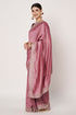 Dusty Pink Vichitra Silk Saree with Siroski Embroidery
