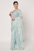 Sky Blue Net Saree with Sequin Embroidery