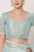 Sky Blue Net Saree with Sequin Embroidery