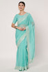 Sea Blue Georgette Saree with Sequin Embroidery