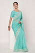 Sea Blue Georgette Saree with Sequin Embroidery