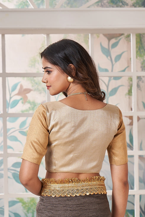 Golden & Sliver Zari Work Blouse