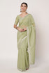 Embroidery Jarkan & Swarovski Gold Crush Sea Green Saree