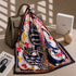 Klishaaart Women Navy Blue Equestrian Print Satin Silk Scarf
