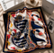 Klishaaart Women Navy Blue Equestrian Print Satin Silk Scarf