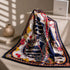 Klishaaart Women Navy Blue Equestrian Print Satin Silk Scarf