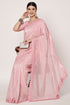 Pink Currency Silk Saree with Embroidery, Jarkan & Siroski Work