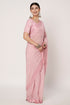 Pink Currency Silk Saree with Embroidery, Jarkan & Siroski Work