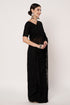 Black Georgette Saree with Embroidery & Siroski Work