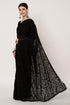 Black Georgette Saree with Embroidery & Siroski Work