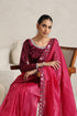 Brick Red Mirror Handwork Saree with Mirrior work Silk Blouse