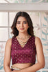 Maroon Banarasi Silk Blouse