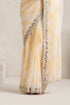 Yellow Shibori Mirror Handwork Saree with Mirrior work Silk Blouse