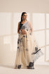 Cream Silk Organza Saree with Sequin Lace Pallu