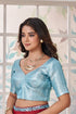 Banarasi Silk Sky Blue Blouse