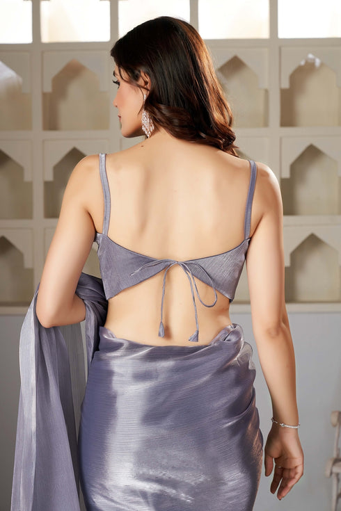 Burberry Fabric Chiffon Grey Blouse