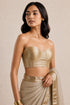 Gold Metallic Corset Blouse