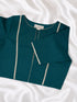 Teal Minimalist Designer Blouse