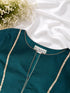 Teal Minimalist Designer Blouse