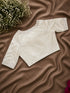 Ivory Embellished V-Neck Blouse