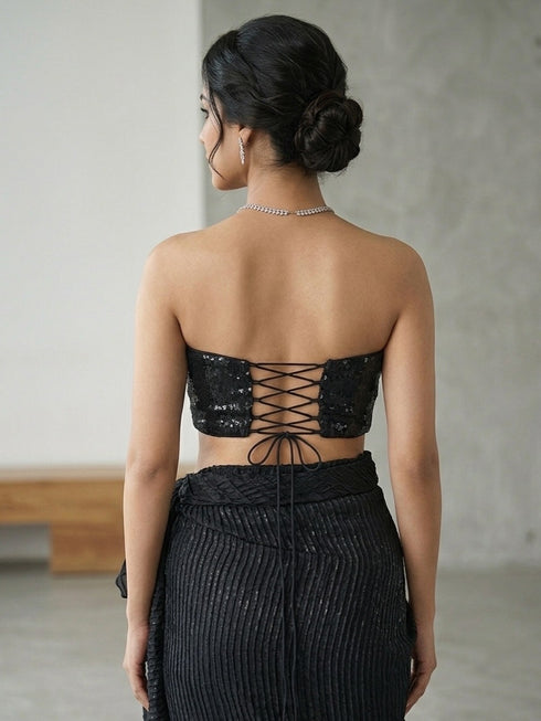 Black Crush Glamorous Designer Saree