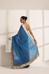 Royal Blue Pure Silk Saree with Golden Zari Border