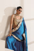 Royal Blue Pure Silk Saree with Golden Zari Border
