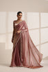 Pink Pure Silk Saree with Lace Border