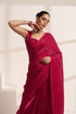 Rani Pink Crush Saree in Silk Organza
