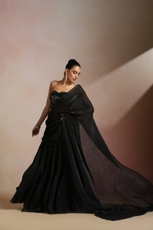 Black Crush Glamorous Designer Saree