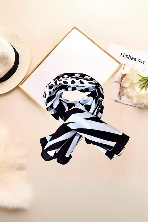 Klishaaart Solid Silk Women Fancy Scarf, Scarf, Stole