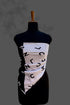 Klishaaart Made Abcd Print silk Black & White colour digital scarf