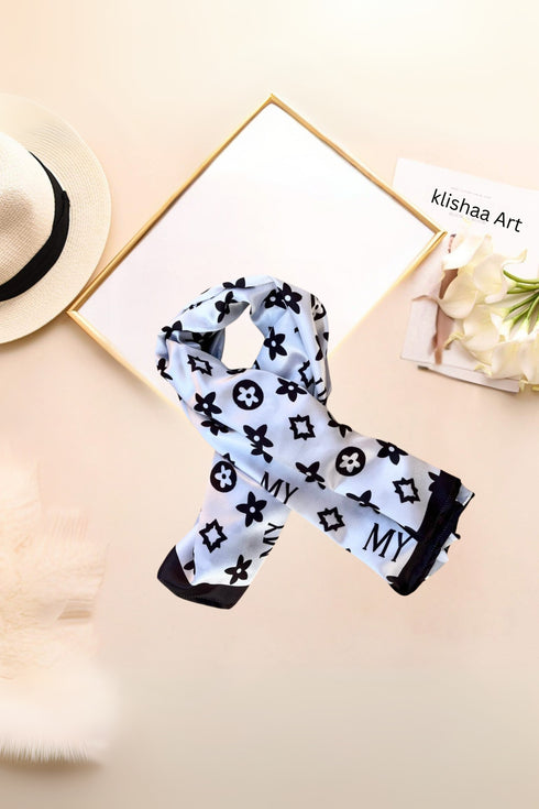 Klishaaart Solid Silk Women Fancy Scarf, Scarf, Stole