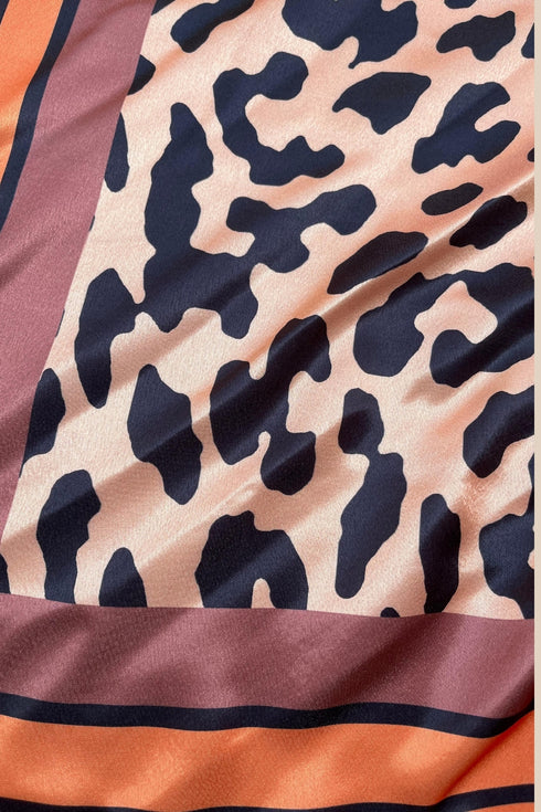 Klishaa art lepord printed scarf