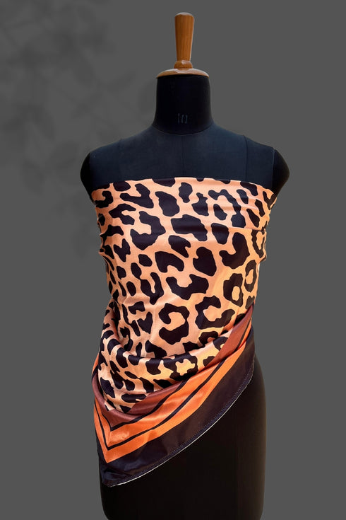 Klishaa art lepord printed scarf