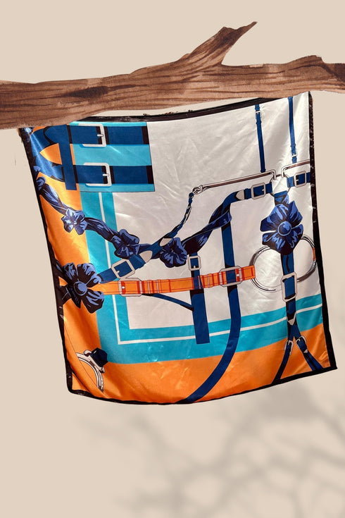 Multi color digital printed scarf