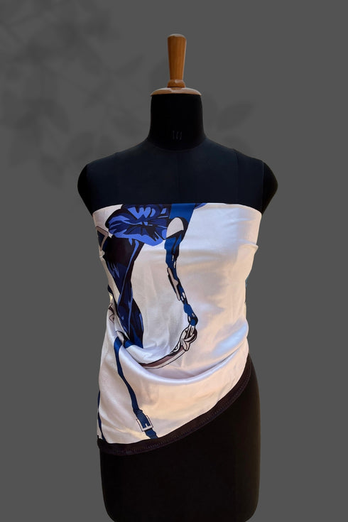 Multi color digital printed scarf