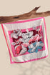 Pink Floral printed scarf