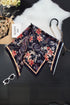 Klishaa art black printed scraf