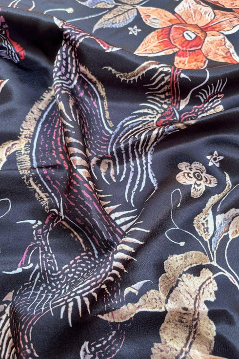 Klishaa art black printed scraf