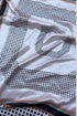 White Printed Desing Slik Scraf