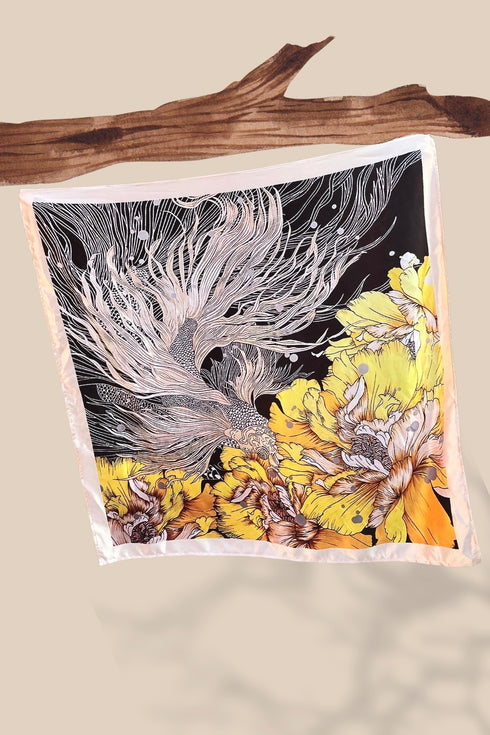 Klishaa Art Floral Printed Scarf