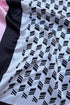 White & Pink Digital Printed Scarf
