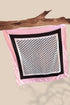 White & Pink Digital Printed Scarf